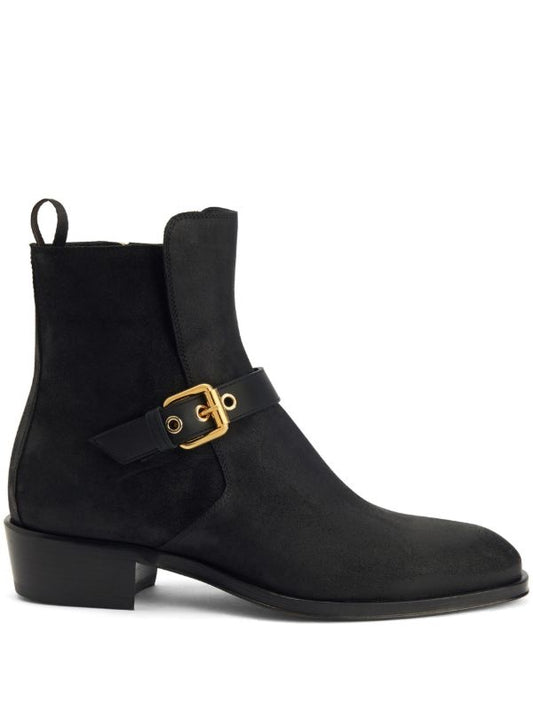 Lusso | FINO Midnight Marshal Suede Buckle Boot