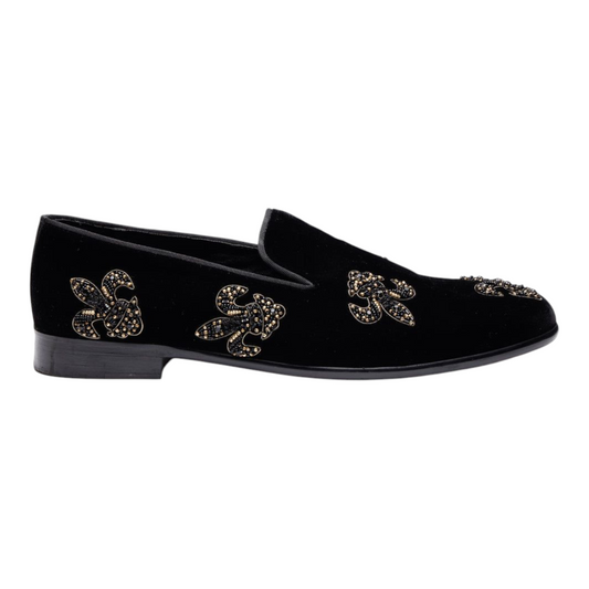 LUSSO FINO – Midnight Fleur Loafers