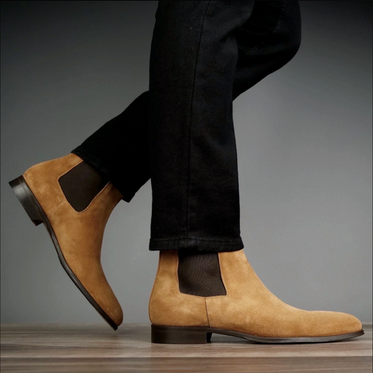Lusso | FINO Tuscan Ember Sunstone Suede Chelsea Boot
