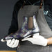Lusso | Fino Royal Eclipse Amethyst Croc Chelsea For Men's
