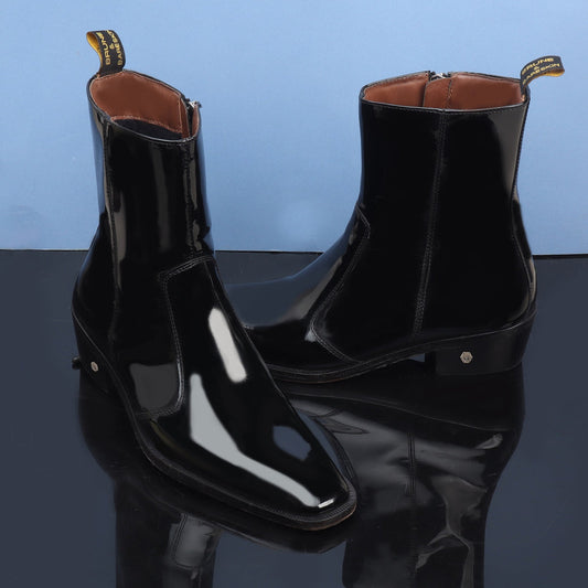 Lusso | FINO Noir Gloss Prestige Boot For Men's
