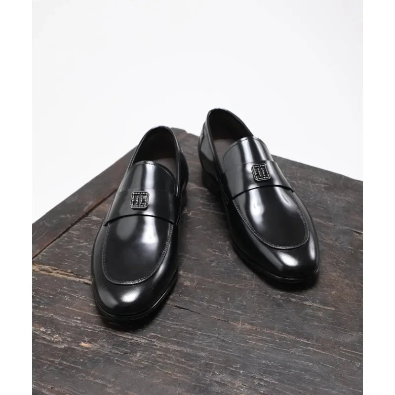 Men's British Stylish Black Loafer