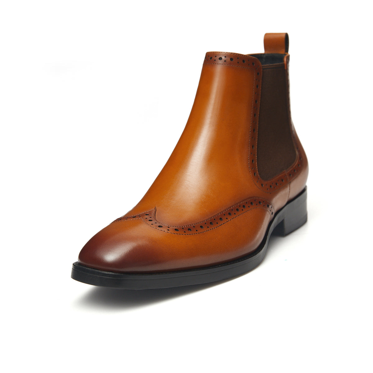Golden Wingtip Heritage Chelsea Boot