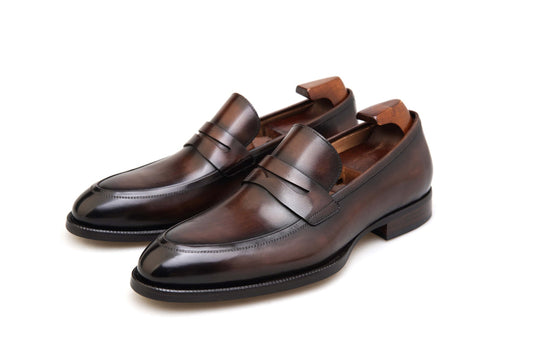 Lusso & FINO | Midnight  Handmade Penny Loafer For Men's