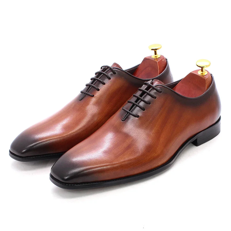 Geniune leather Handmade Oxford Shoe For Men's