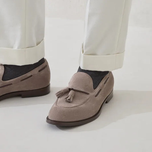 Lusso | FINO The Five O'Clock Suede Tassel Loafer For Men's