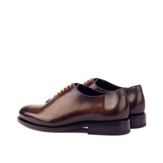 Plain Patina Leather Wholecut Shoes