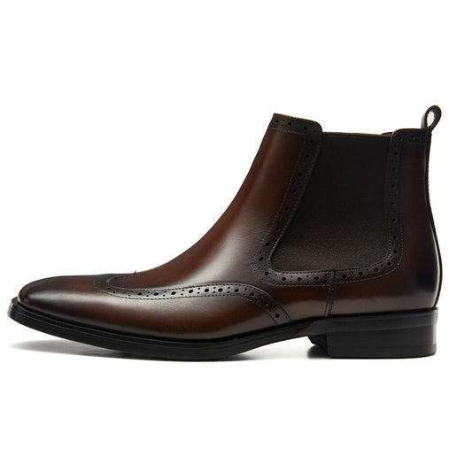 Midnight Jet Wingtip Dress Boot For Men's