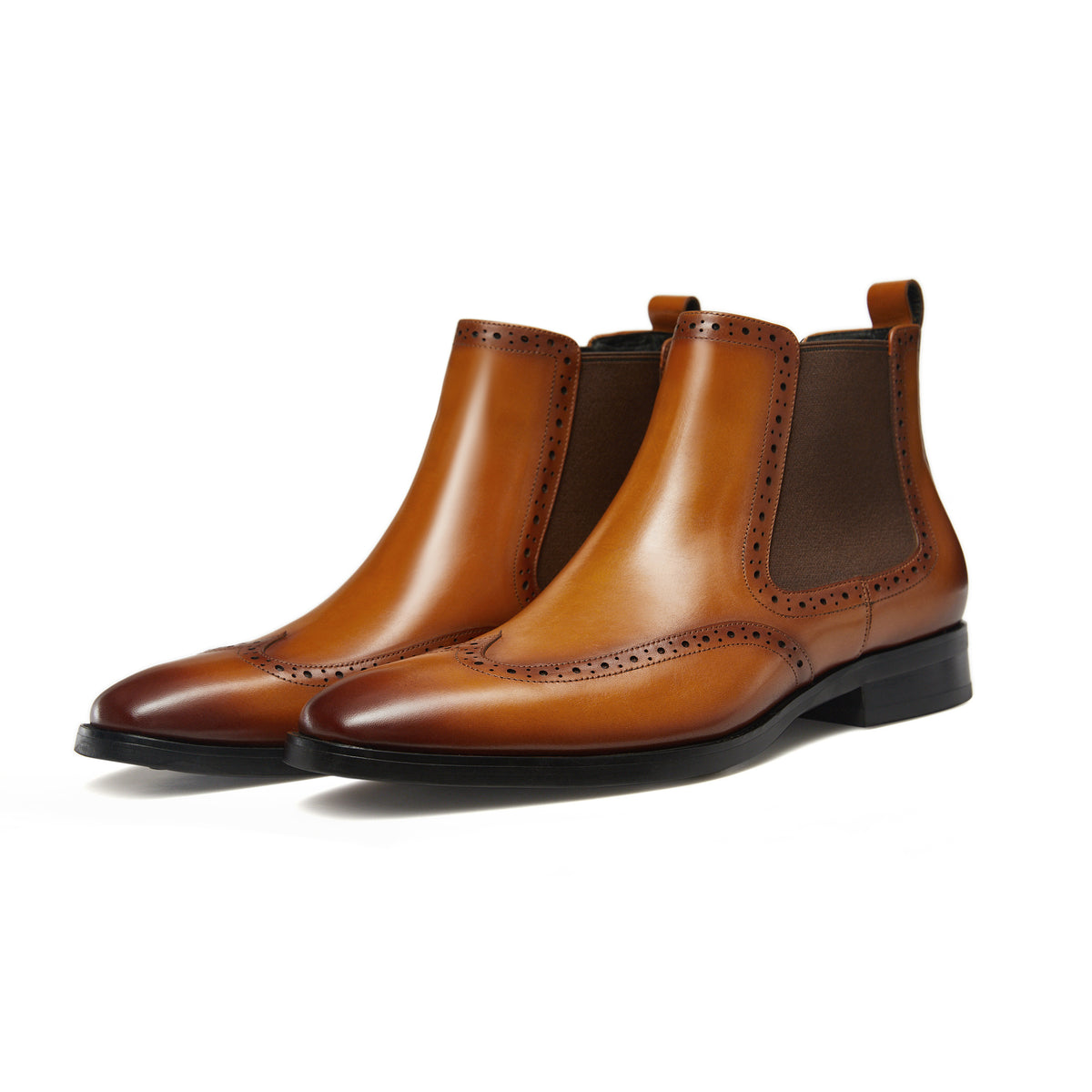Golden Wingtip Heritage Chelsea Boot