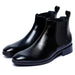 Lusso | FINO Black Onyx Shadow Chelsea Elegance Boots For Men's