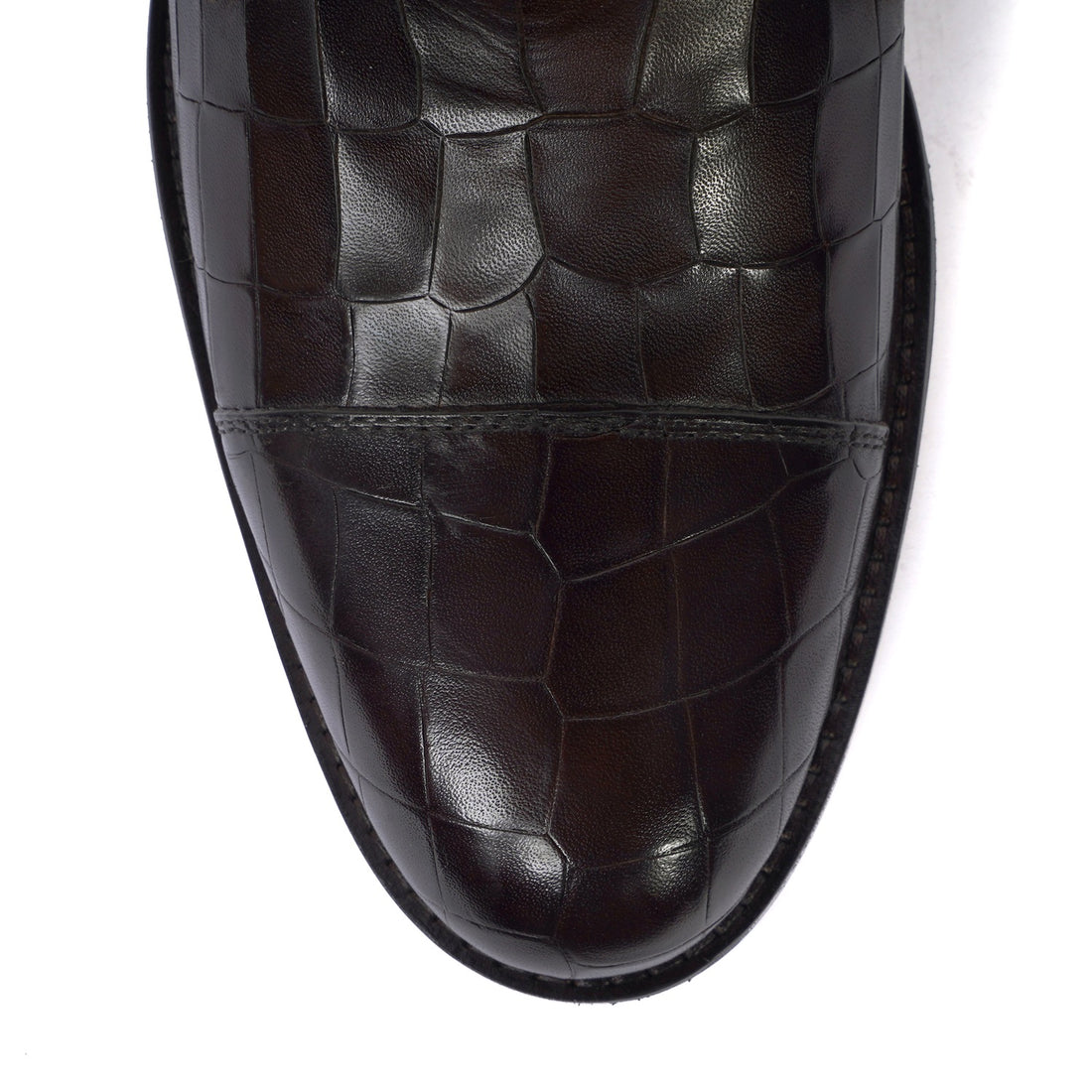 Lusso | FINO Midnight Alligator Trailblazer Combat Boots