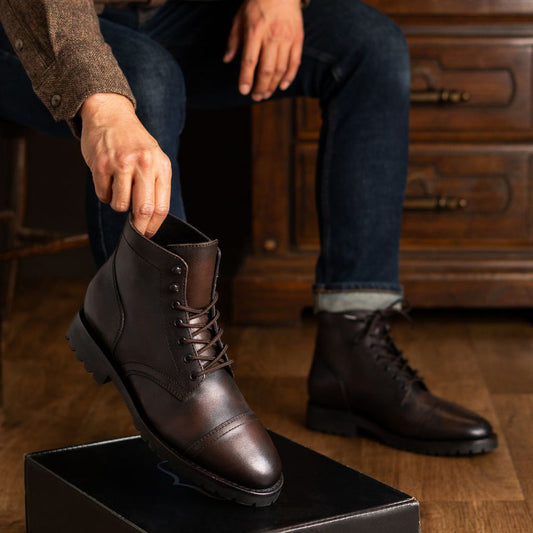 LUSSO & FINO “The Montaro” Cap-Toe Boot