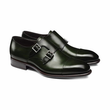 The Forest Green Double-Monk Strap