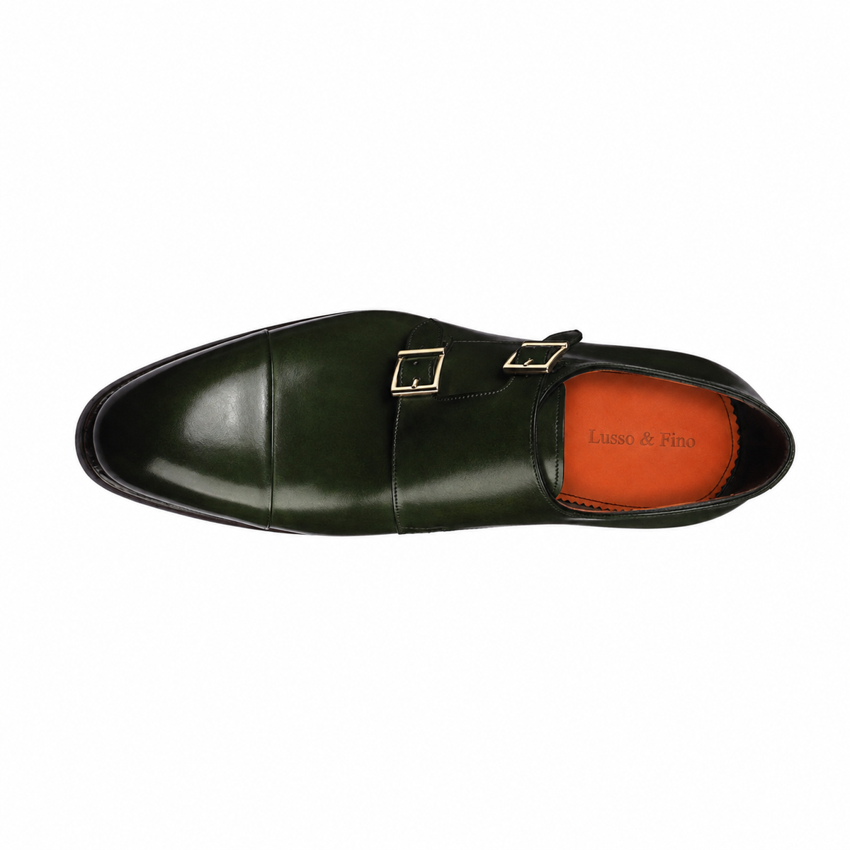 The Forest Green Double-Monk Strap