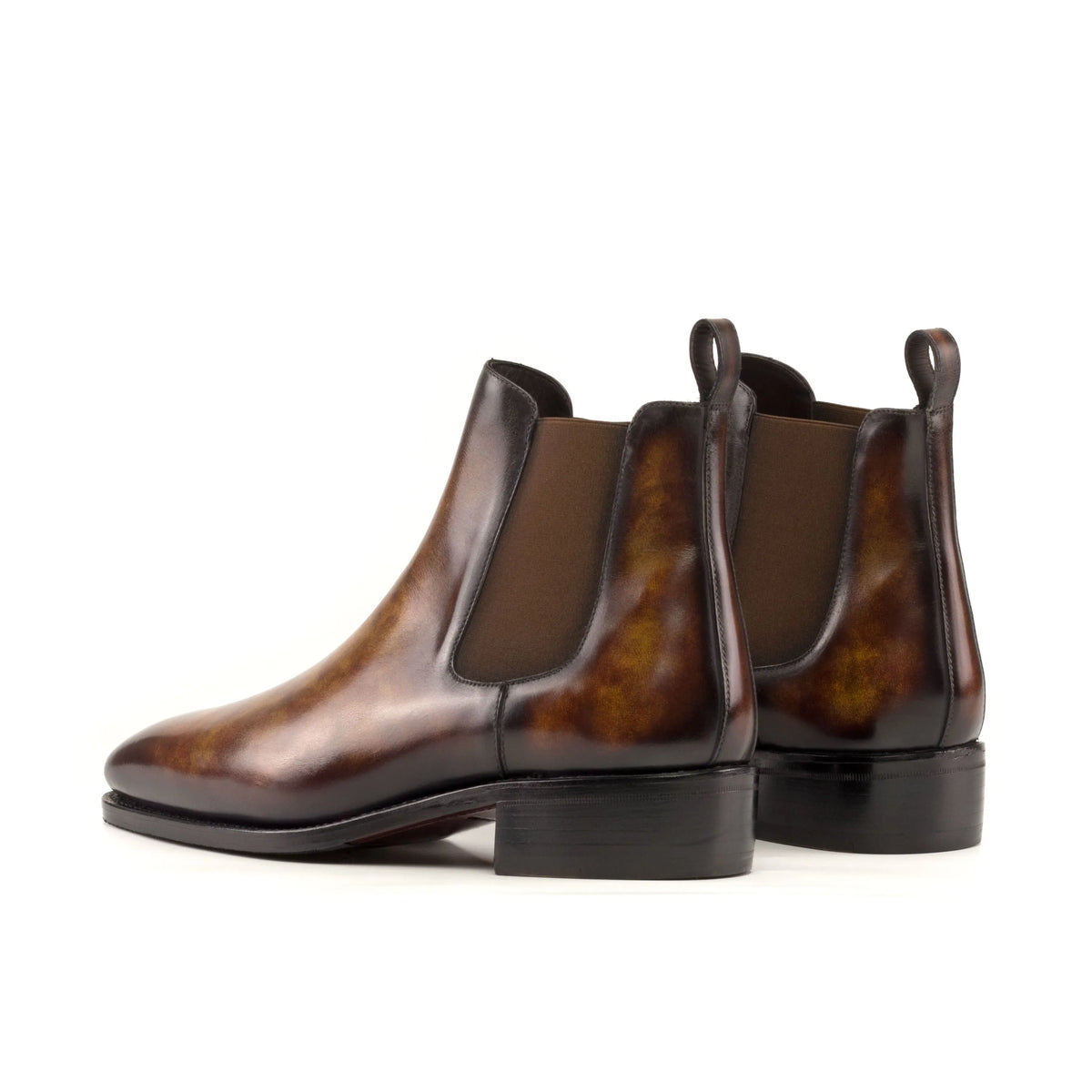 Lusso | Fino Tuscan Burnished Leather Chelsea Boot for Men's