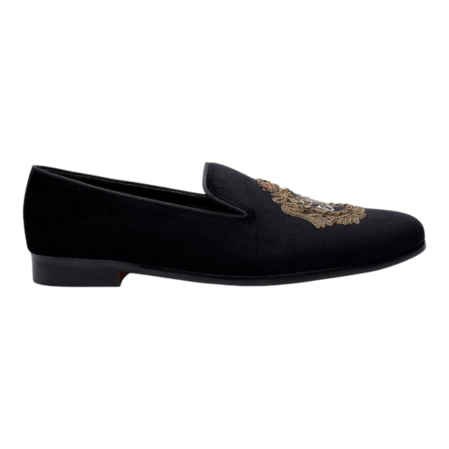 Lusso Fino Regal Crest Velvet Loafers