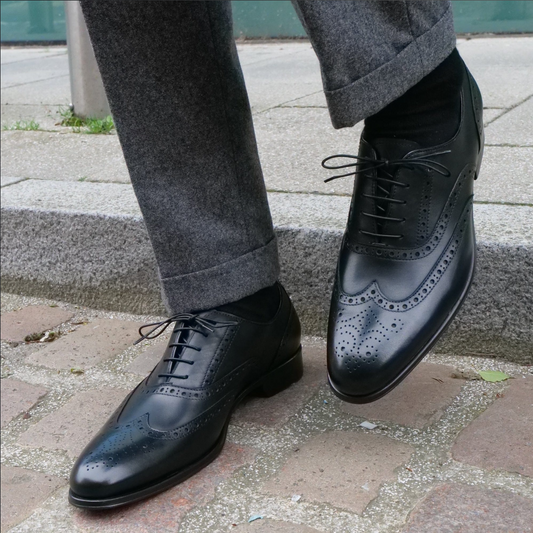 Lusso | FINO Midnight Paragon Monarch Wingtip Oxford