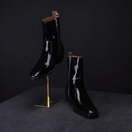 Lusso | FINO Noir Gloss Prestige Boot For Men's