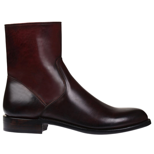 Lusso | FINO Crimson Eclipse Zippered Urban Sovereign Boot For Men's