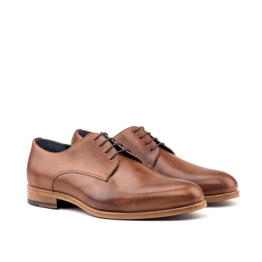 Full-Grain Leather Derby Lace-Ups with Ventilated Design
