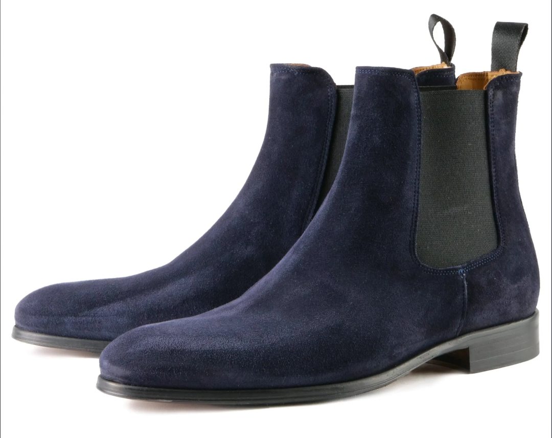 Lusso | FINO Imperial Twilight Indigo Suede Chelsea Boot