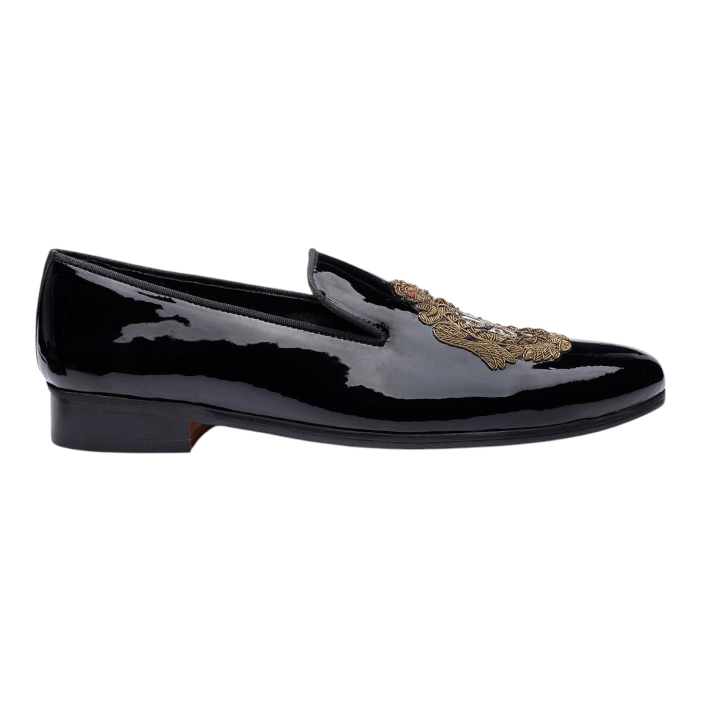 Lusso FINO “Imperial Nocturne” Velvet Crest Loafers
