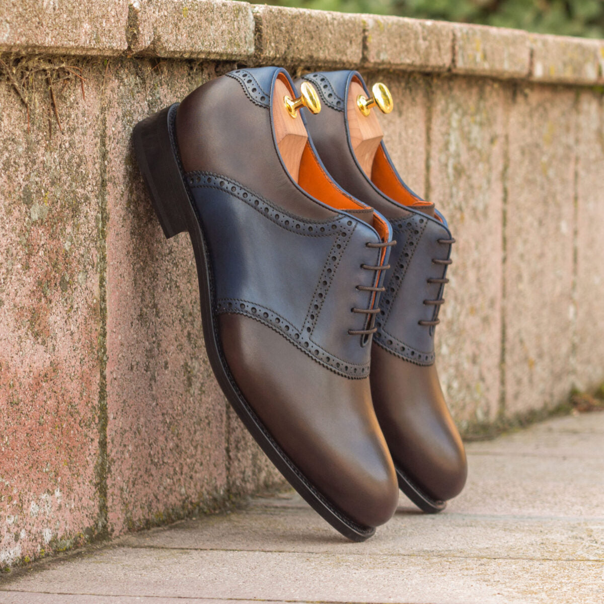 Lusso & Fino | Classic Saddle Oxford Shoes For Men's