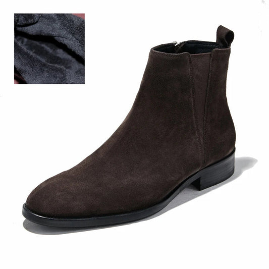 Jet Suede Side-Zip Ankle Boots
