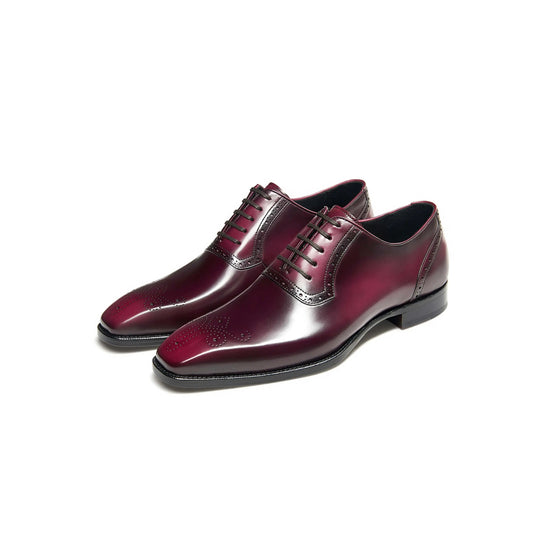 Burgundy Luxe Oxford Shoe for Men's