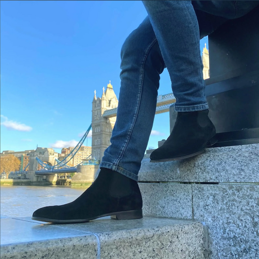 Lusso | FINO Obsidian Eclipse Midnight Suede Chelsea