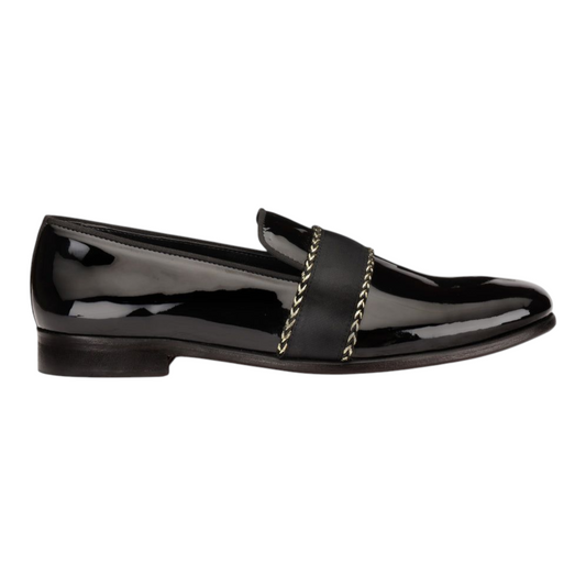 Lusso Fino Noir Élite Patent Loafers