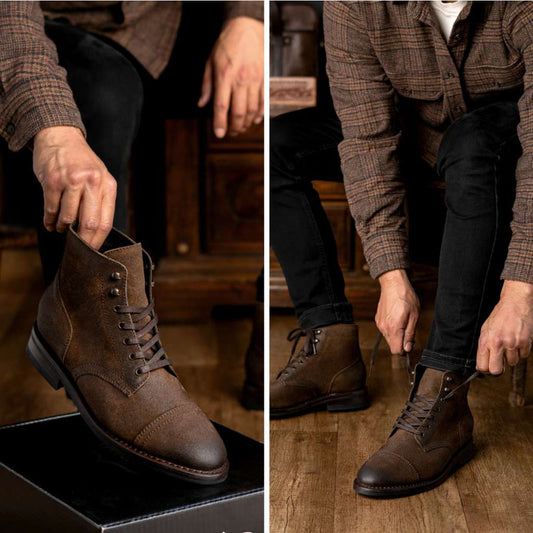 LUSSO & FINO “Rustic Valor” Goodyear Welted Boots
