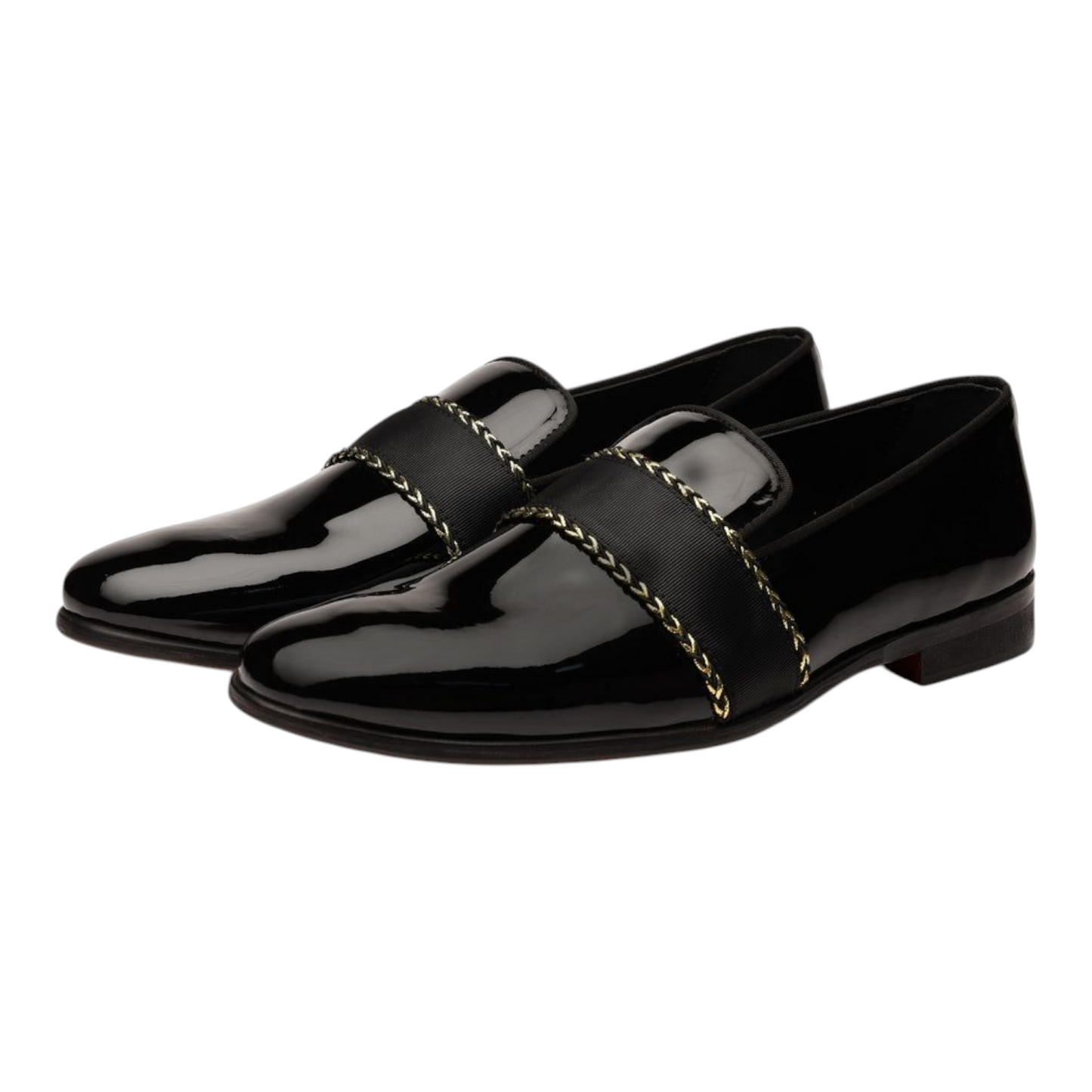 Lusso Fino Noir Élite Patent Loafers