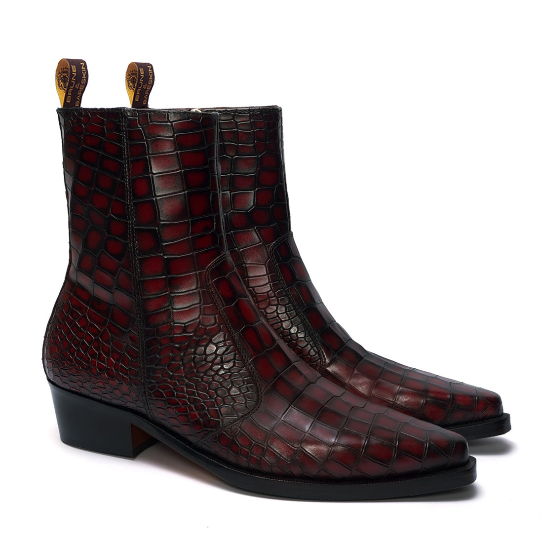Lusso | Fino Crimson Eclipse Regal Croc Prestige Boot