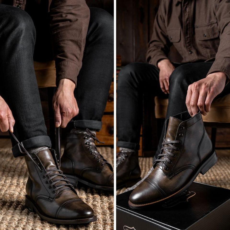 LUSSO & FINO “Noir Vanguard” Goodyear Welted Boots