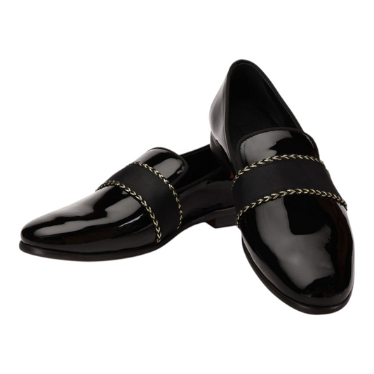Lusso Fino Noir Élite Patent Loafers