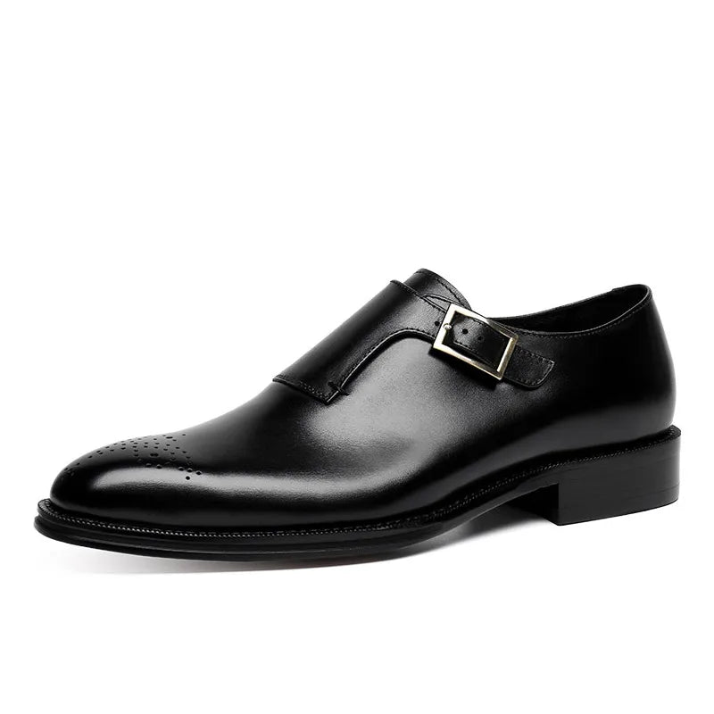 Vintage Block Buckle Black Formals Shoe