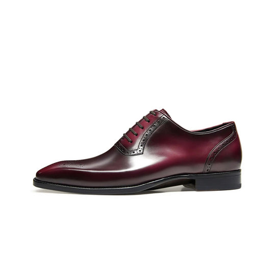 Burgundy Luxe Oxford Shoe for Men's