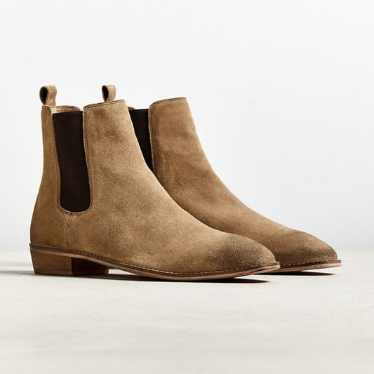Lusso | Fino Classic Sandstone Suede Charm Boot
