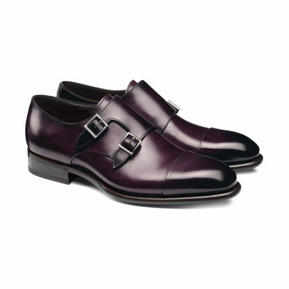 The Deep Plum Double-Monk Strap