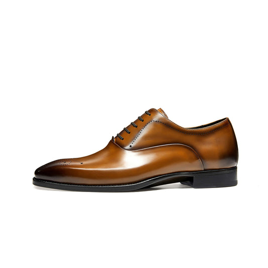 Lusso & FINO | Tan Wholecut Shoe For Men's
