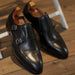 Lusso & FINO | Black Double Monk Strap Handmade Dress Shoe For men's
