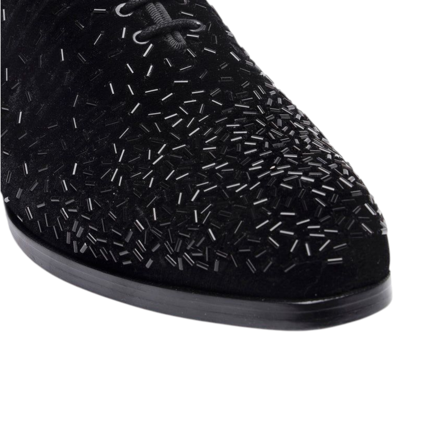 Lusso FINO Éclat Noir Velvet Oxfords