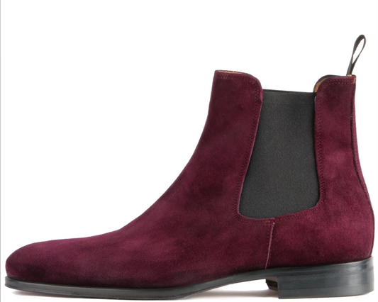 Lusso| FINO Crimson Monarch Velvet Dusk Chelsea Boot