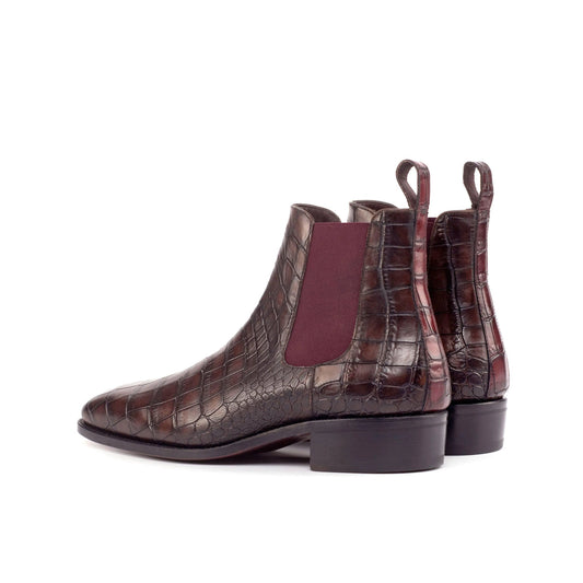 Lusso | Fino Regal Havana Croc Chelsea Boot For Men's