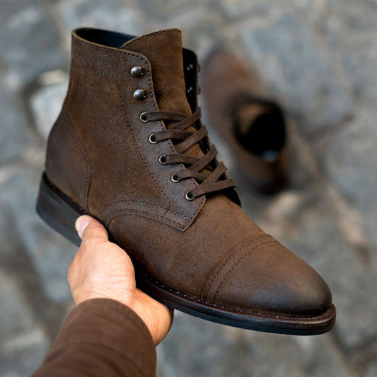 LUSSO & FINO “Rustic Valor” Goodyear Welted Boots