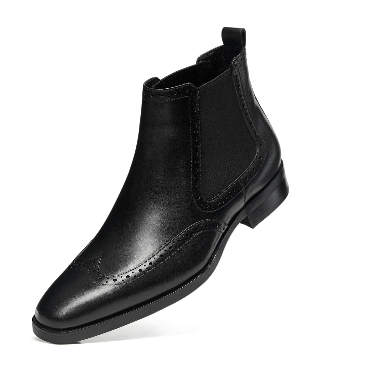 Midnight Brogue Classic Chelsea Boot For Men's