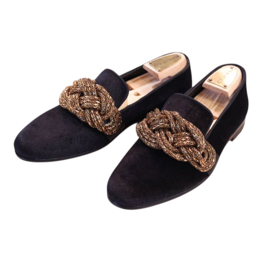Lusso | FINO Midnight Regal Knot Loafers