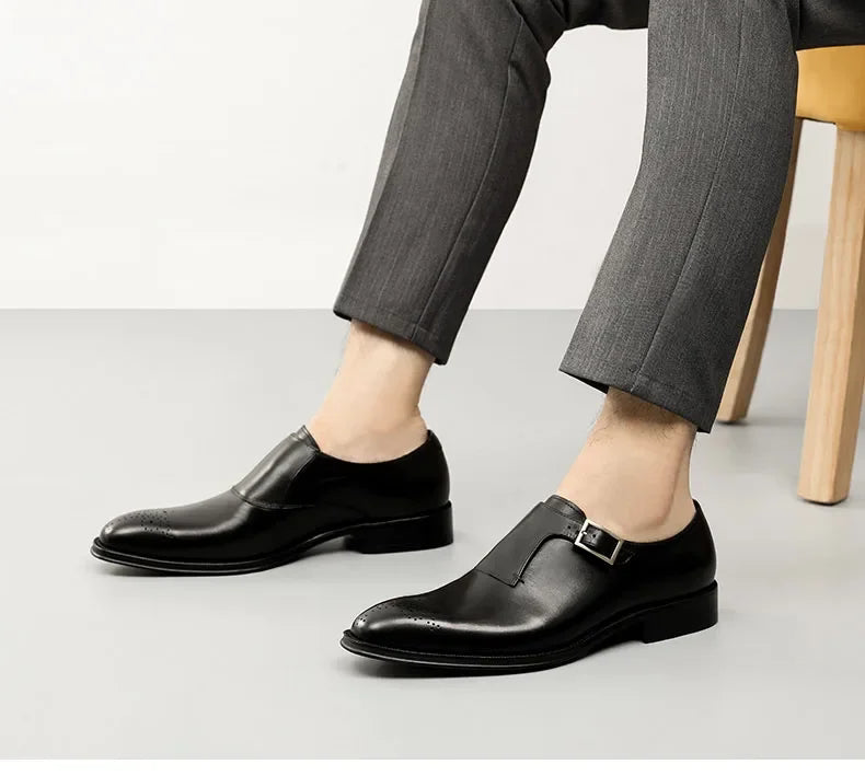 Vintage Block Buckle Black Formals Shoe