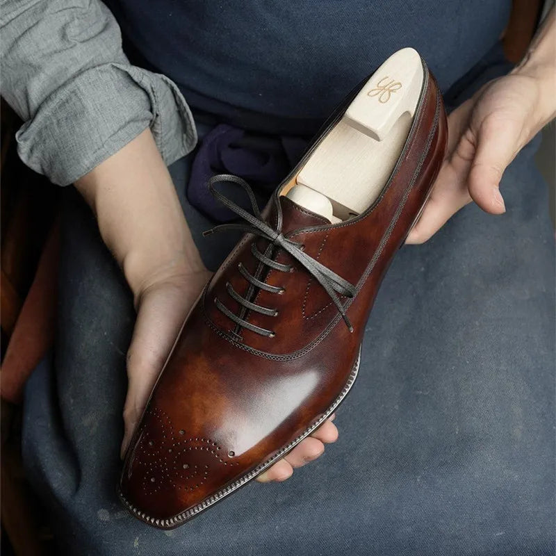 Lusso | FINO Verona Geniune Leather Brouge Shoes For Men's